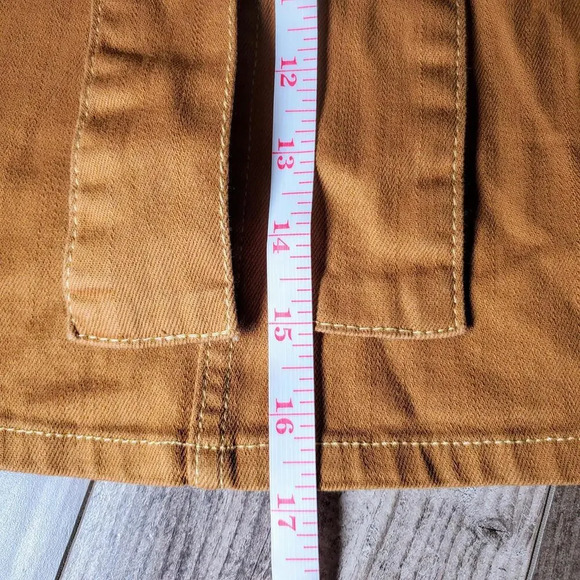 Francesca's Miami Brand Tan Belted Cargo Mini Skirt Size Medium - Picture 6 of 11